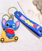 Anime Keychain Cartoon Minnie Mouse Mickey Stitch Cute Doll PVC Keyring Ornament Key Chain Car Pendant Kids Toys Gifts 6 - ihavepaws.com