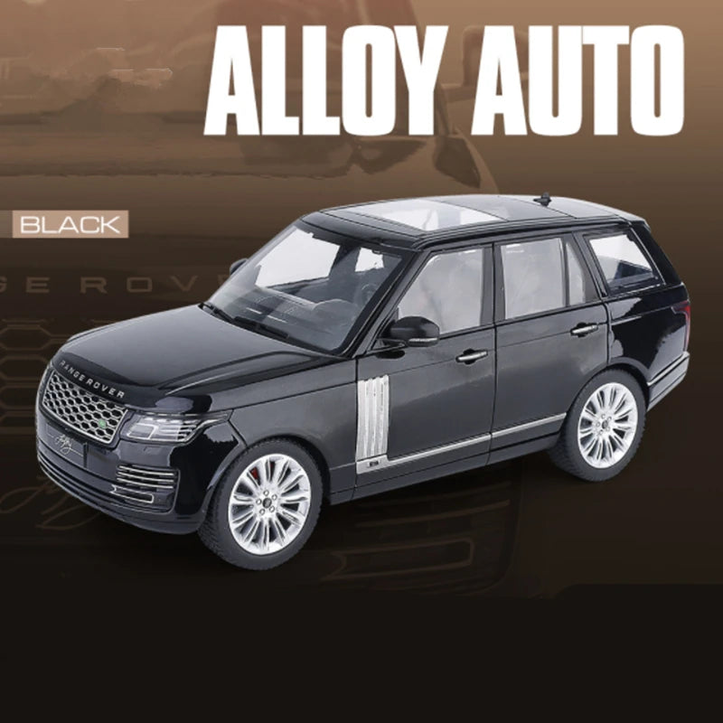 Large Size New 1/18 Land Range Rover SUV Alloy Car Model Diecast Metal Toy Off-road Vehicles Car Model B Black - IHavePaws