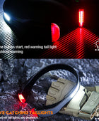 Running Headlamp USB C Rechargeable Built-in Battery Strong Light Fishing Reading Headlight with Tail Red and White Light - IHavePaws