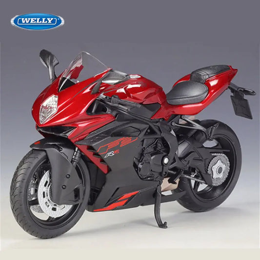 WELLY 1:12 MV Agusta F3 RR 2022 Alloy Sports Motorcycle Scale Model Simulation Diecast - IHavePaws