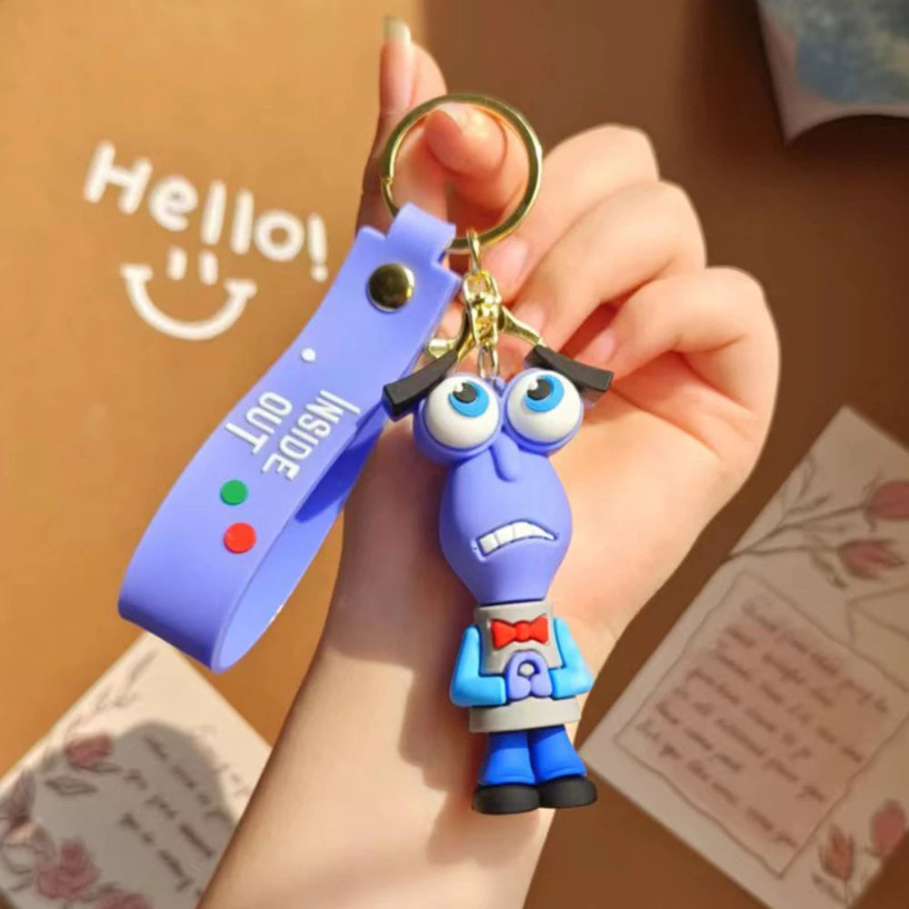 3D Anime Figures Doll Brain Agent Team INSIDE OUT Cartoon Keychain Car Keychain Ring Pendant Animation Action Figure Small Gift 2 - ihavepaws.com