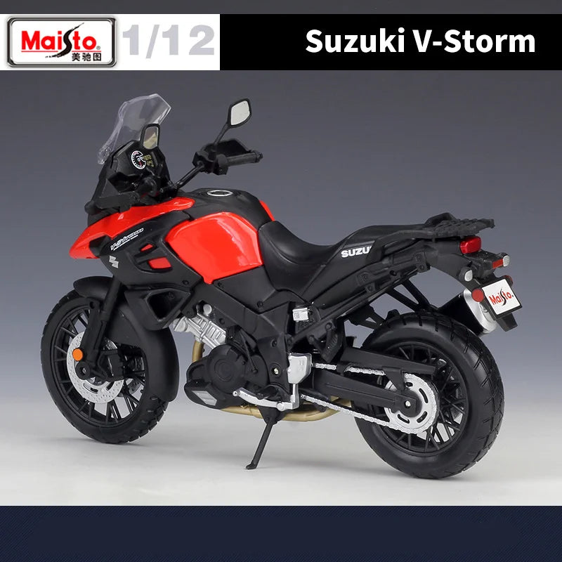 Maisto 1:12 Suzuki V-Storm Alloy Racing Motorcycle Model Diecasts Metal Street Sports Motorcycle Model Simulation Kids Toys Gift