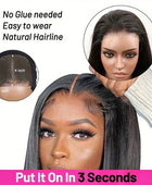 Wear To Go Glueless  6x4/5x5 Wig 34 36 Inch Bone Straight Wig Human Hair Pre plucked  Transparent Lace Front Wig For Black Women