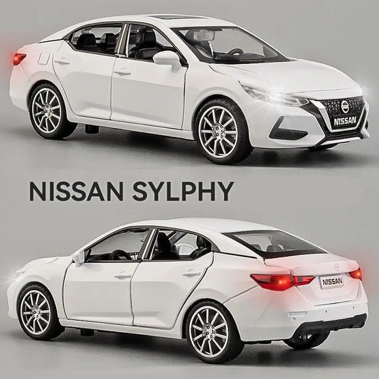 1:32 Nissan Sylphy Alloy Car Model Diecast Metal Toy Vehicles Car Model High Simulation Collection Sound and Light Kids Toy Gift - IHavePaws