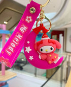 Sanrio Anime Action Figure Keychain Bag Pendant Hello Kitty Melody Kuromi Cinnamoroll Doll Pendant Couple Car Key Chain Kid Gift SLO 34 - ihavepaws.com