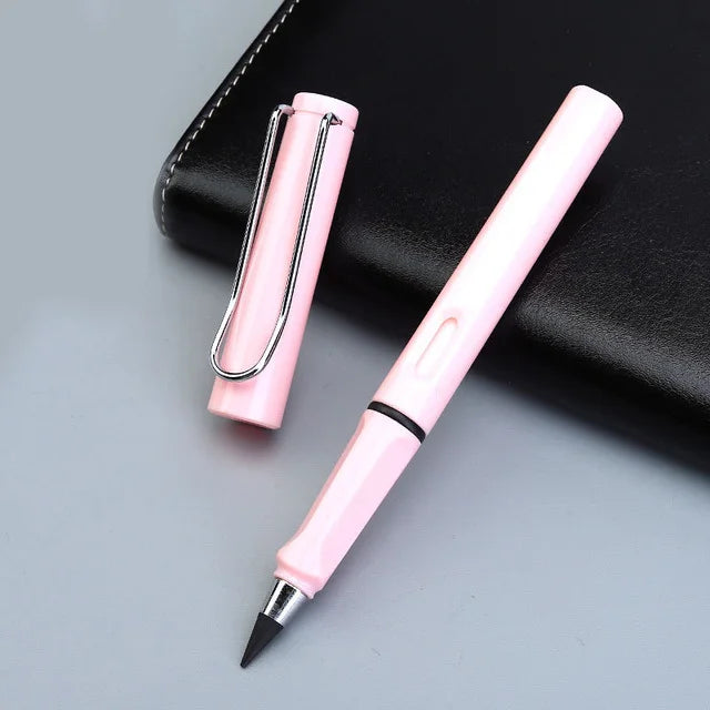 New Technology Colorful Unlimited Writing Pencil Eternal No Ink Pen Magic Pencils Painting Supplies Novelty Gifts Stationery 1pcs Light pink - ihavepaws.com