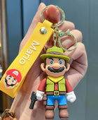 Classic Game Super Mario Brothers Keychain Pendant Cartoon Figurine Doll Male and Female Car Key Chain Charm Gift for Children 01 - ihavepaws.com