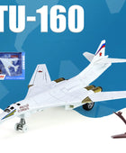 Alloy Tu-160 Strategic Bomber Stealth Fighter Aircraft Airplane Model Metal White Swan Battle Plane Model Sound Light Kids Gifts White retail box - IHavePaws