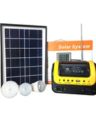 Solar Energy Systems with Solar Panels Bluetooth Solar Power Station with Led Flashlight Solar Powered For Home Use Camping yellow US Plug - IHavePaws
