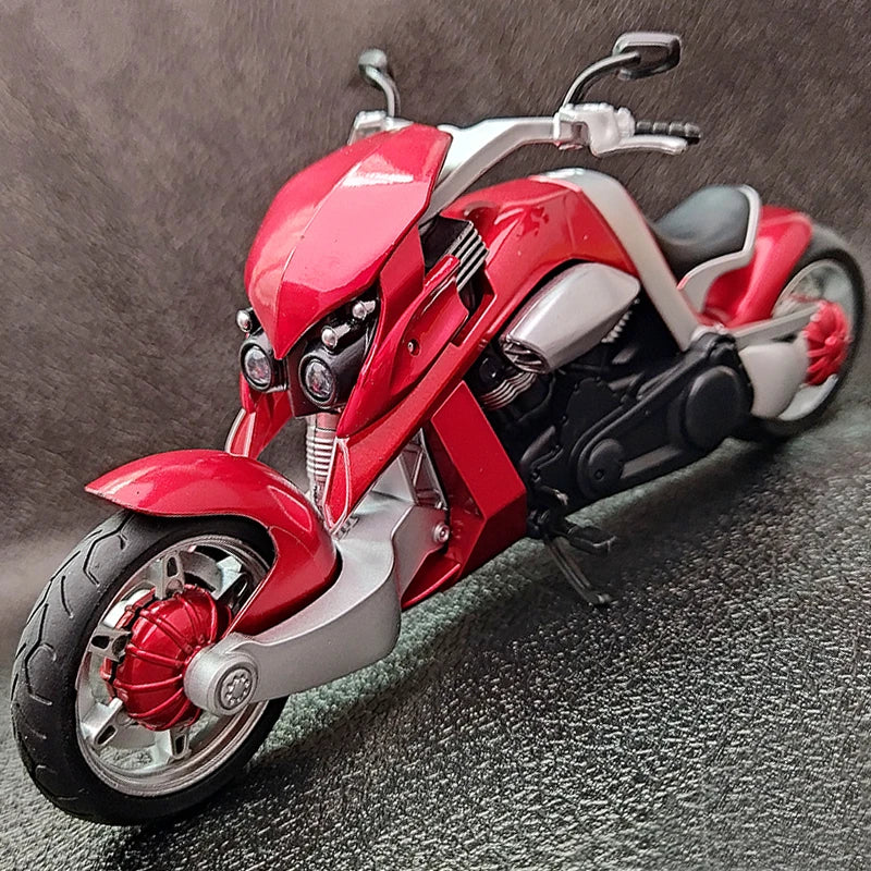 1:12 Tyrannosaurus Rex V-REX Racing Motorcycle Simulation Alloy Motorcycle Model Sound and Light Collection Kids Toy Gift
