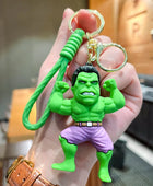 Superhero Spider Man Keychain Avengers Series Captain America Iron Man Hulk Doll Key chain Ring Pendant Fashion Toy Gift for Son 06 - ihavepaws.com