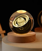3D Crystal ball Planet Night Light Saturn - IHavePaws