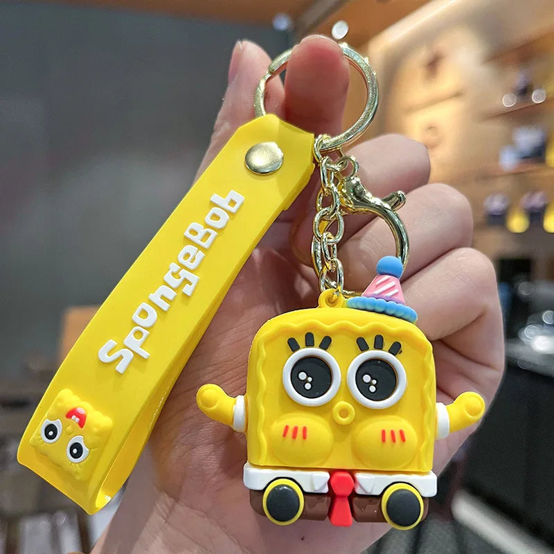 New Creative Funny SpongeBob SquarePants Keychain Cartoon Anime Patrick Star Keychain Jewelry Pendant Children's Toy Party Gift 01 - ihavepaws.com