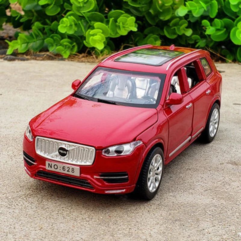 1:32 VOLVOs XC60 SUV Alloy Car Model Diecast & Toy Metal Vehicles Car Model Simulation Sound Light Collection Childrens Toy Gift XC90 Red - IHavePaws