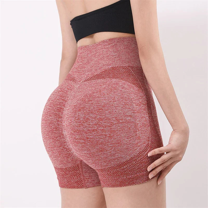 Seamless Yoga Set Workout Outfits for Women 1 Piece Sport Bra High Waist Shorts Yoga Leggings Sets Fitness Gym Clothing Red-Short-1pcs / S/M - IHavePaws