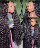 32 34 36Inch Deep Wave 13x6 13x4 Lace Front Human Hair Wigs Water Curly Lace Frontal Wig Glueless 4x4 Lace Closure Wigs