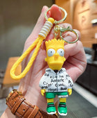 8 Kinds of The Simpsons Keychain Charm Cartoon Anime Handmade Cute Unisex Car Key chain Pendant Luggage Accessories Couple Gift 01 - ihavepaws.com