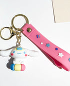 Sanrio Hello Kitty Keychain Cute Cartoon Melody Kuromi Cinnamoroll Doll Pendant Decoration Keyring Jewelry Girl&Child Gifts Toy KTM 14 - ihavepaws.com