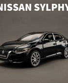 1:32 Nissan Sylphy Alloy Car Model Diecast Metal Toy Vehicles Car Model High Simulation Collection Sound and Light Kids Toy Gift Black - IHavePaws
