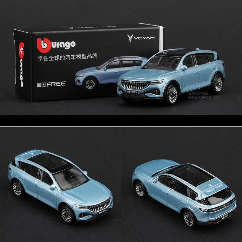 1:64 VOYAH FREE SUV Alloy Car Model Simulation Diecasts Metal Miniature Scale Vehicles Car Model Collection Childrens Toys Gift Blue - IHavePaws