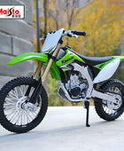 Maisto 1:12 Kawasaki KX450F Alloy Race Motorcycle Model Simulation Metal Street Cross-country Sports Motorcycle Model Green - IHavePaws