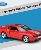 WELLY 1:24 2012 DODGE Challenger SRT Alloy Sports Car Model Diecast Metal Racing Muscle Car Model Vehicles Collection Kids Gifts Red - IHavePaws