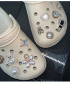 Luxury Designer Shoe Charm for Crocs DIY Diamond Pearl Bear Shoe Decoration Buckle for Croc Charms Hole Shoes Accessories - IHavePaws