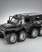 1:32 Siberia Conqueror Shaman Alloy Armored Car Model Diecast Toy All Terrain Off-road Vehicles Car Model Sound Light Kids Gifts Black - IHavePaws