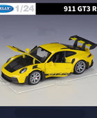 Welly 1:24 Porsche 911 GT3 RS Alloy Sports Car Model Diecast Metal Toy Track Racing Vehicles Car Model Simulation Childrens Gift