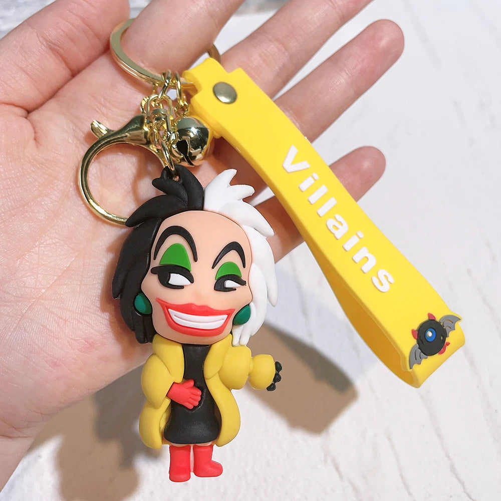Anime Evil Queen Pendant Keychain Cartoon Maleficent Silicone Keyring for Women Backpack Charms Jewelry Accessories Gifts 1 - ihavepaws.com