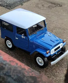 1:24 FJ CRUISER FJ40 Gulf Version Alloy Car Model Diecasts Metal Toy Off-road Vehicles Car Model Simulation Collection Kids Gift