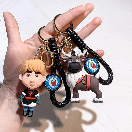 Cartoon Anime Frozen Princess Elsa Pendant Keychain Car Key Chain Key Ring Keyring Phone Bag Ornament Jewelry Gifts - ihavepaws.com