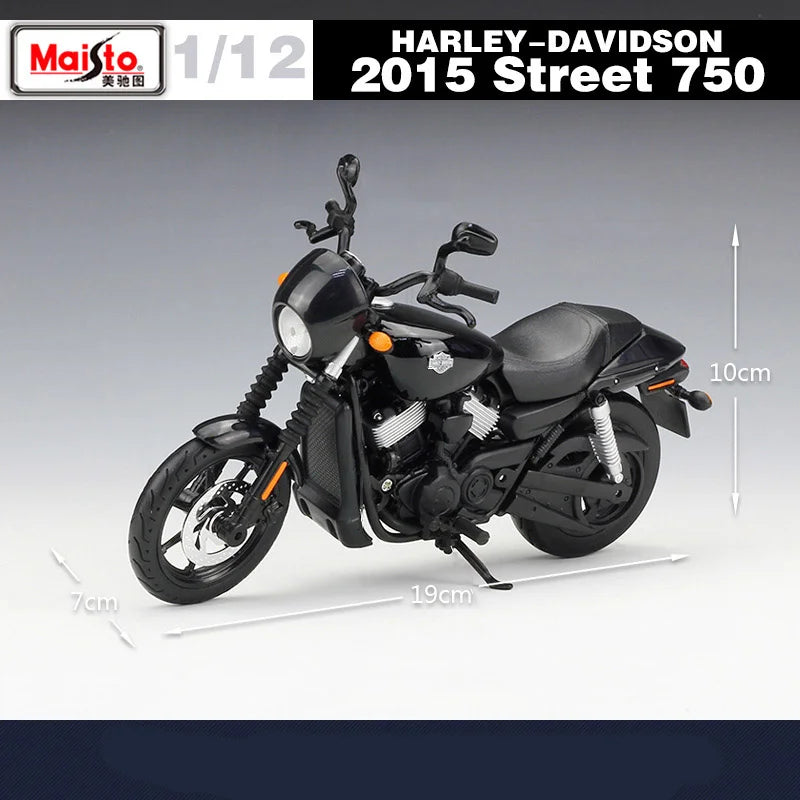 Maisto 1:12 Harley-Davidson Street 750 Alloy Sports Motorcycle Model Diecasts Metal Street Racing Motorcycle - IHavePaws