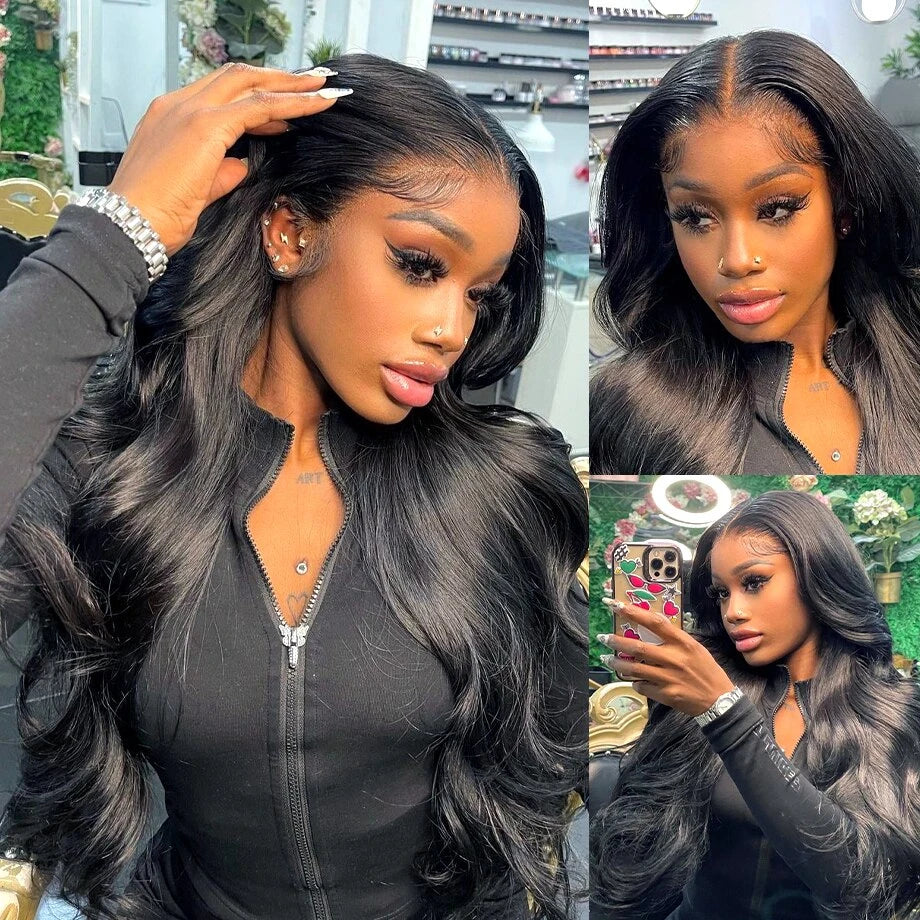 Body Wave 13x4 13x6 Lace Front Wig Human Hair Easy And Go 4x4 Lace Closure Wig Glueless Transparent Human Hair Lace Frontal Wig