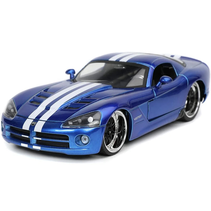 1:24 Dodge Viper SRT10 Alloy Racing Car Model Diecasts Toy Sports Car Vehicles Model High Simitation Childrens Gifts Collection Blue - IHavePaws