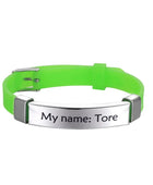 Fishhook Baby Safe Personalized ID Bracelet: Keep Your Little One Safe and Stylish light green - IHavePaws