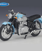 Welly 1:18 Triumph 2002 Bonneville Alloy Sports Motorcycle Model Diecasts Metal Street Motorcycle Model Collection Kids Toy Gift