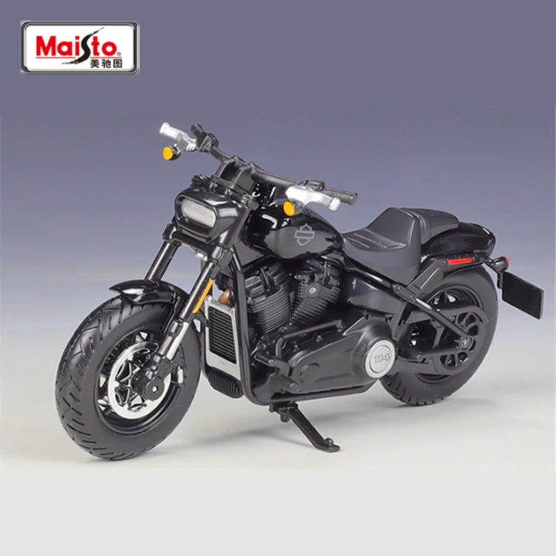 Maisto 1:18 Harley Davidson 2022 Fat Bob 114 Alloy Sports Motorcycle Model Diecasts Street Racing Motorcycle Model Kids Toy Gift