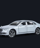 1:22 Maybach S400 Alloy Luxy Car Model Diecasts Metal Metal Toy Vehicles Car Model High Simulation Sound and Light Kids Toy Gift S400 Gray - IHavePaws