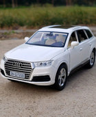1/32 Audi Q7 SUV Alloy Car Model Diecast Metal Toy Vehicles Car Model High Simulation Sound and Light Collection Childrens Gifts White - IHavePaws