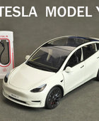 1:24 Tesla Model Y Model 3 Tesla Model S Alloy Die Cast Toy Car Model Sound and Light - IHavePaws
