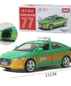 1/43 Hyundai ELANTRA Alloy Taxi Car Model Diecasts Metal Toy Vehicles Car Model Simulation Collection Miniature Scale Kids Gifts Green - IHavePaws