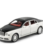 1:24 Mulsanne Alloy Luxy Car Model Diecasts & Toy Vehicles Metal Car Model Simulation Sound and Light Collection Childrens Gifts White - IHavePaws