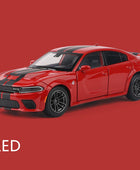 1:32 Dodge Challenger SRT Alloy Musle Car Model Diecasts Metal Toy Sports Car Model Simulation Sound Light Collection Kids Gifts Hellcat Red - IHavePaws