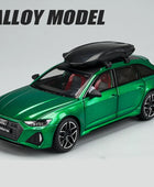 1/24 Audi RS6 Avant Station Wagon Alloy Track Racing Car Model Diecast Metal Sports Car B Green - IHavePaws