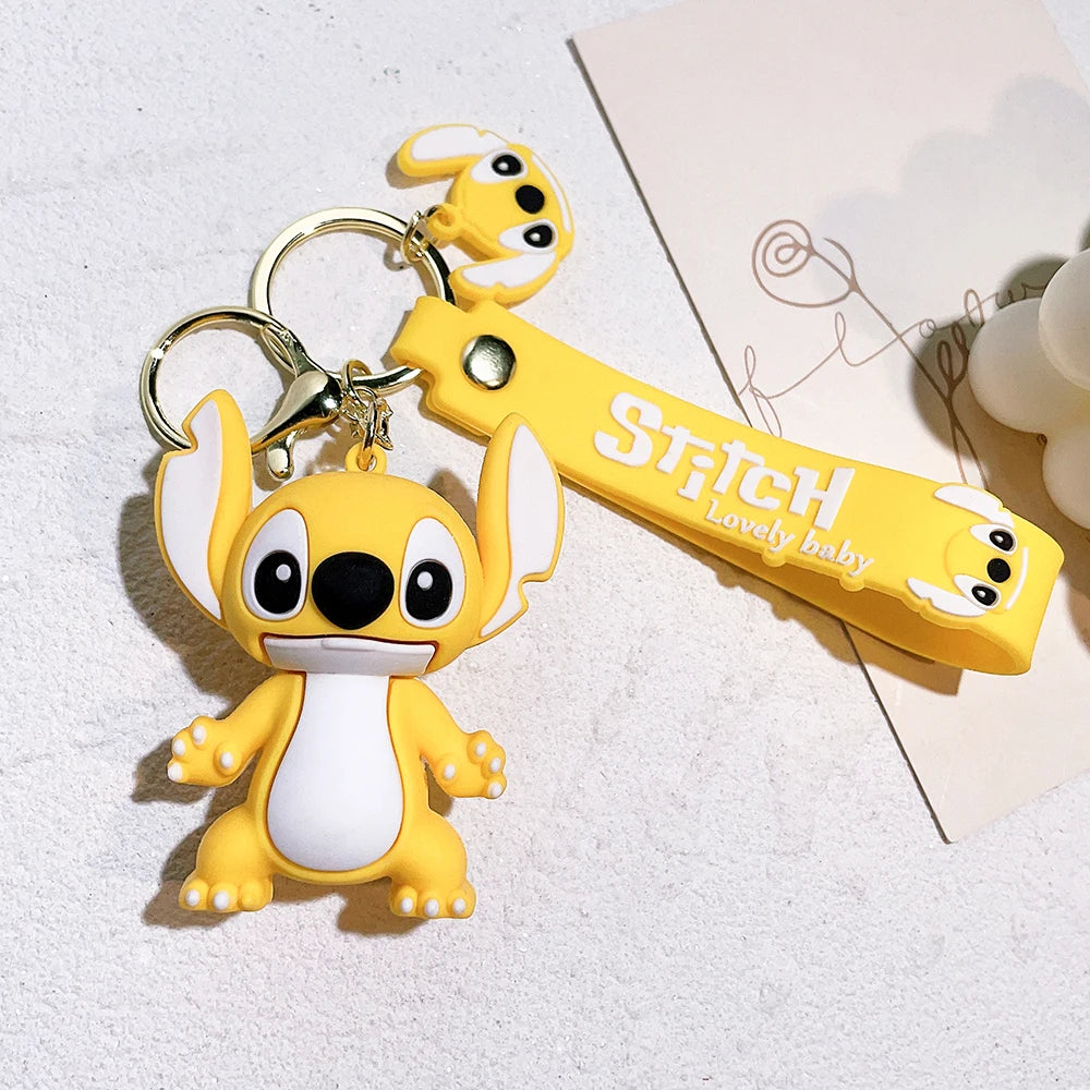 New Anime Disney Keychain Cartoon Mickey Mouse Minnie Lilo & Stitch Cute Doll Keyring Ornament Key Chain Pendant Kids Toys Gifts Style 3 - ihavepaws.com