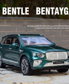 1:24 Bentayga SUV Alloy Luxy Car Model Diecast Metal Toy Vehicles Car Model Simulation Sound and Light Collection Childrens Gift - IHavePaws