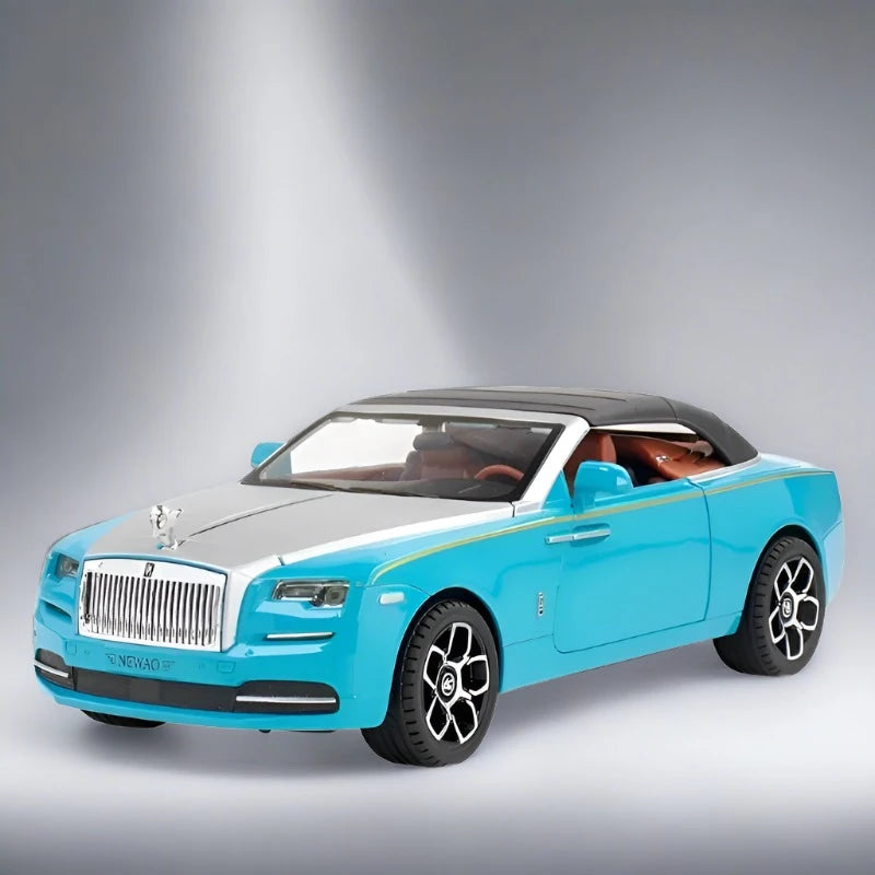 1:24 Rolls Royces Dawn Alloy Luxy Car Model Diecasts Metal Toy Vehicles Car Model Simulation Blue - IHavePaws