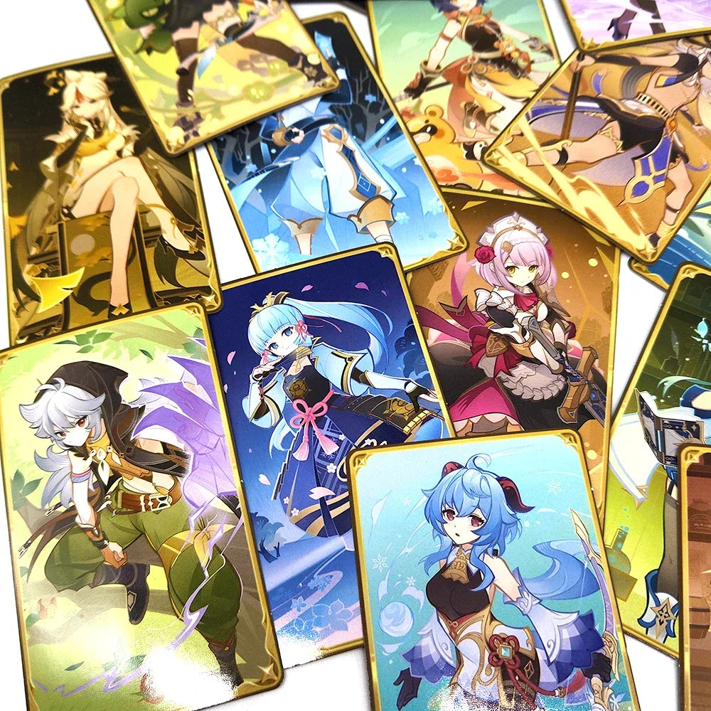 32 Pieces New Genshin Impact Genius Invokation TCG Ganyu Collei Keqing Diluc Klee Mona Noelle Character Cards for Fans Gift - IHavePaws