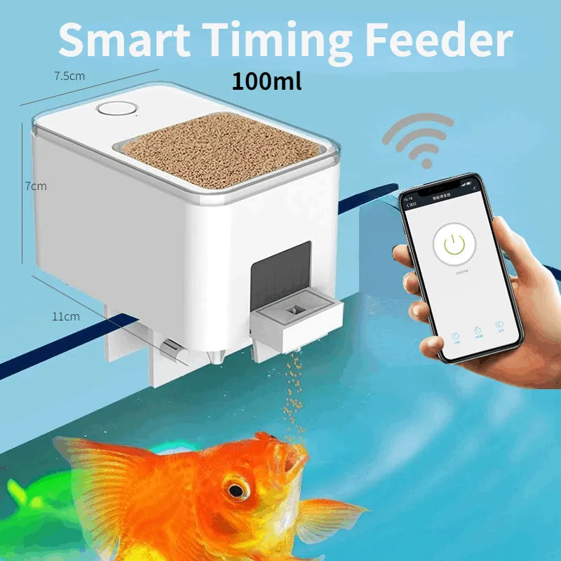 Automatic Aquarium Fish Tank Feeder 100ml - IHavePaws